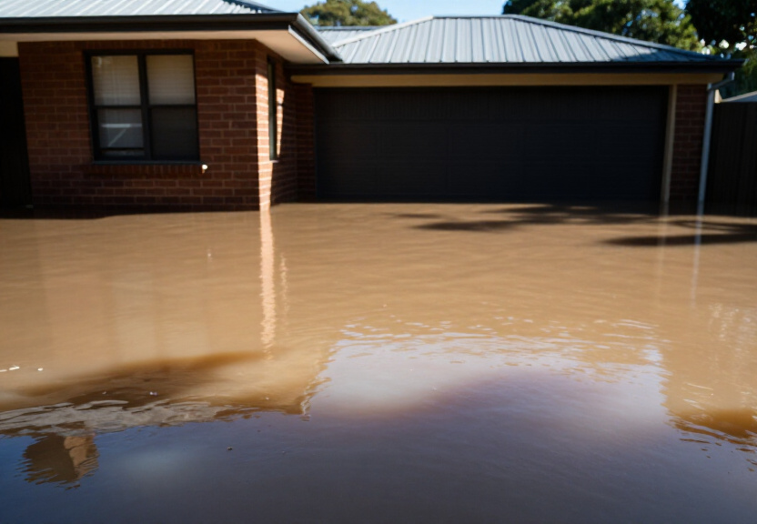 Before and After Flood Damage Cleanup